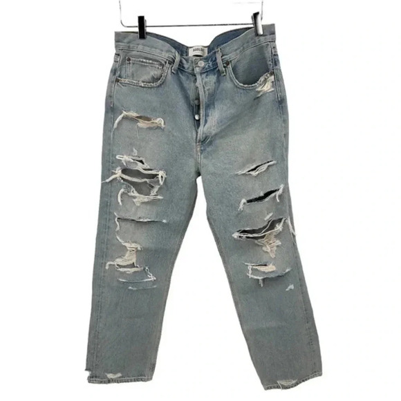 AGOLDE 90s Mid Rise Loose Fit Jeans Fall Out Wash SIZE 30 B25 - Picture 7 of 7